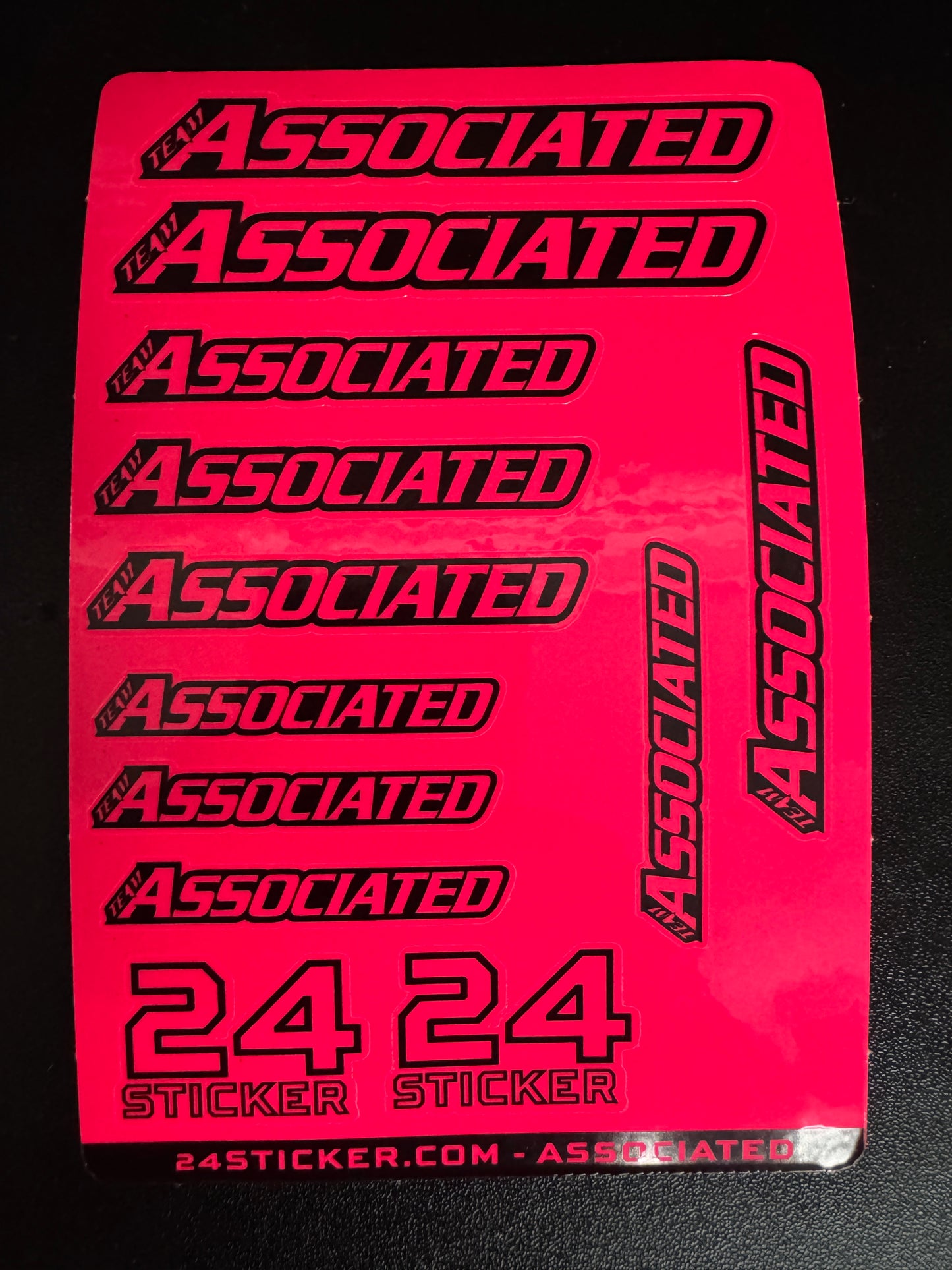 Custom Sheet TEAM ASSOCIATED 4x6 ( PRE-CUT )