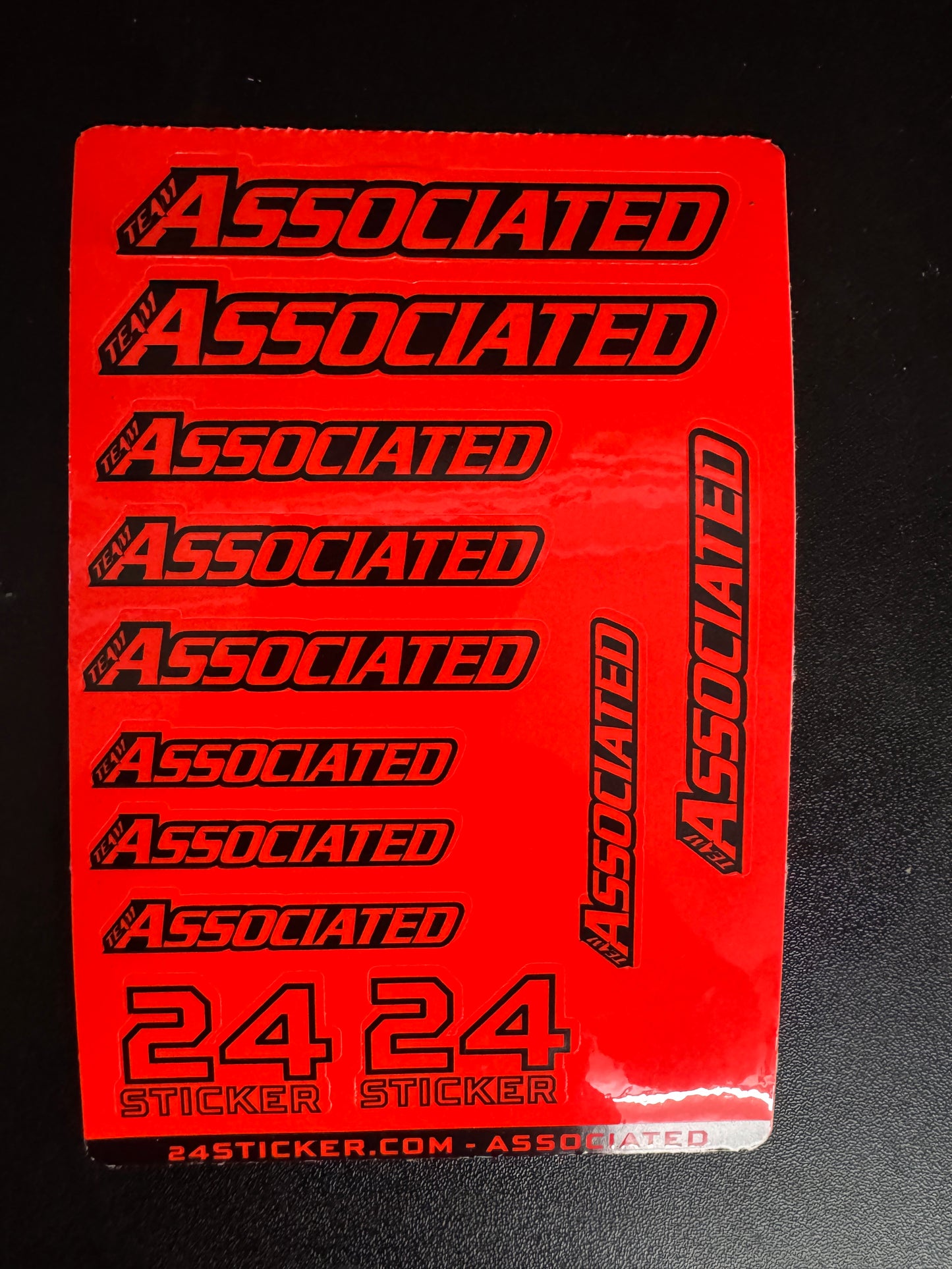 Custom Sheet TEAM ASSOCIATED 4x6 ( PRE-CUT )