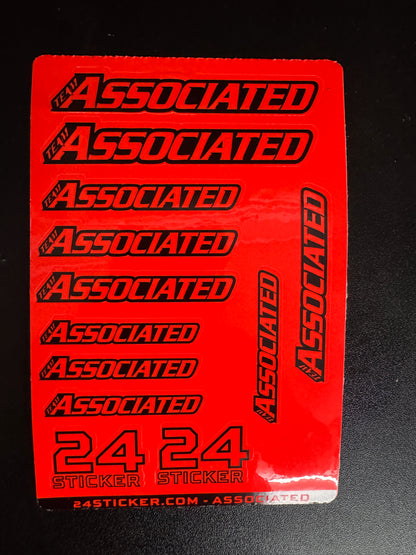 Custom Sheet TEAM ASSOCIATED 4x6 ( PRE-CUT )