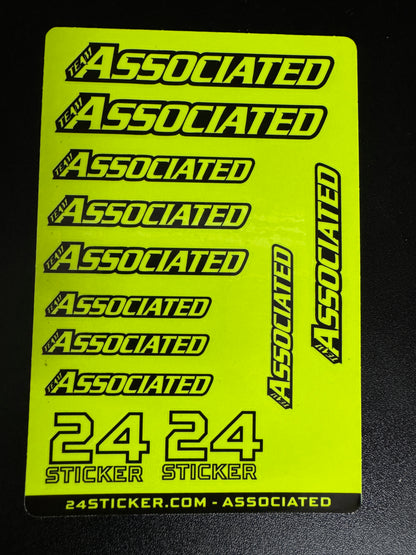 Custom Sheet TEAM ASSOCIATED 4x6 ( PRE-CUT )