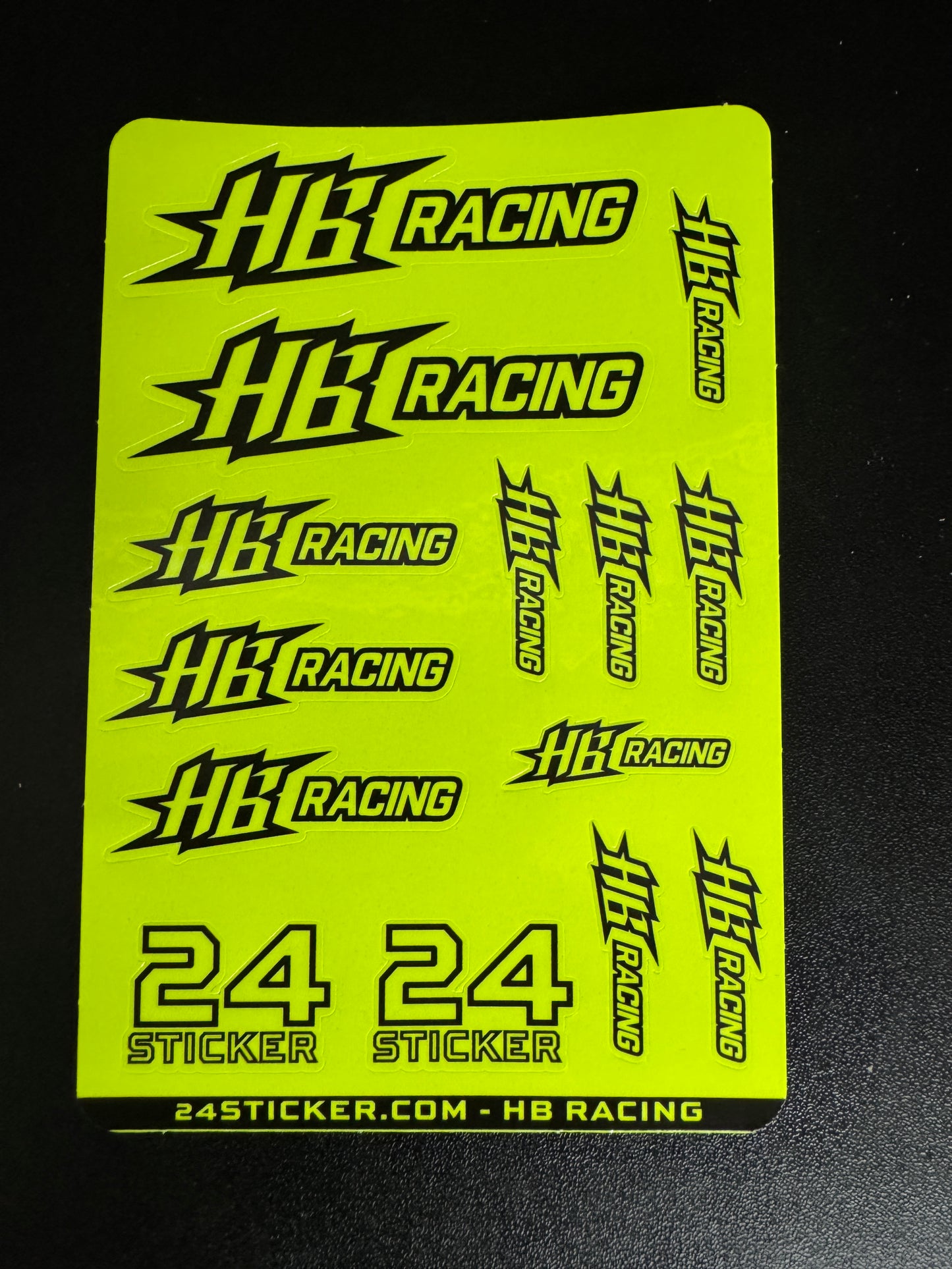 Custom Sheet HB RACING 4x6 ( PRE-CUT )