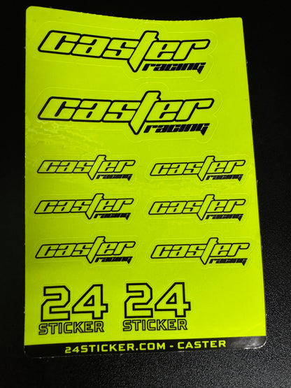 Custom Sheet CASTER RACING 4x6 ( PRE-CUT )