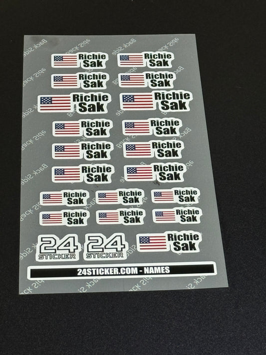CUSTOM NAME RC 4in x 7.5in