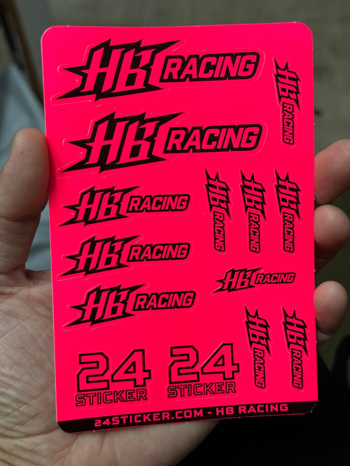 Custom Sheet HB RACING 4x6 ( PRE-CUT )
