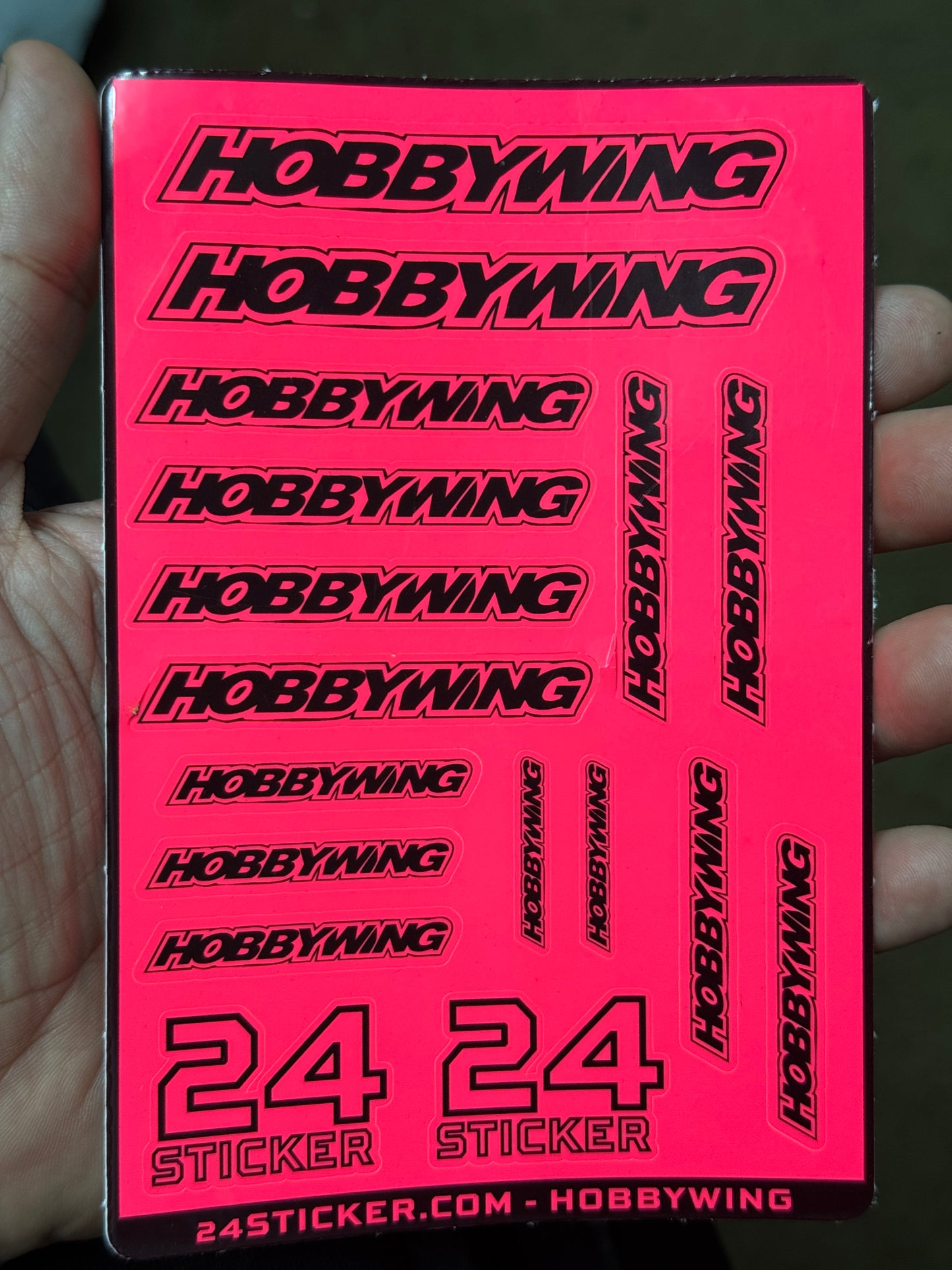 Custom Sheet HOBBYWING 4x6 ( PRE-CUT )