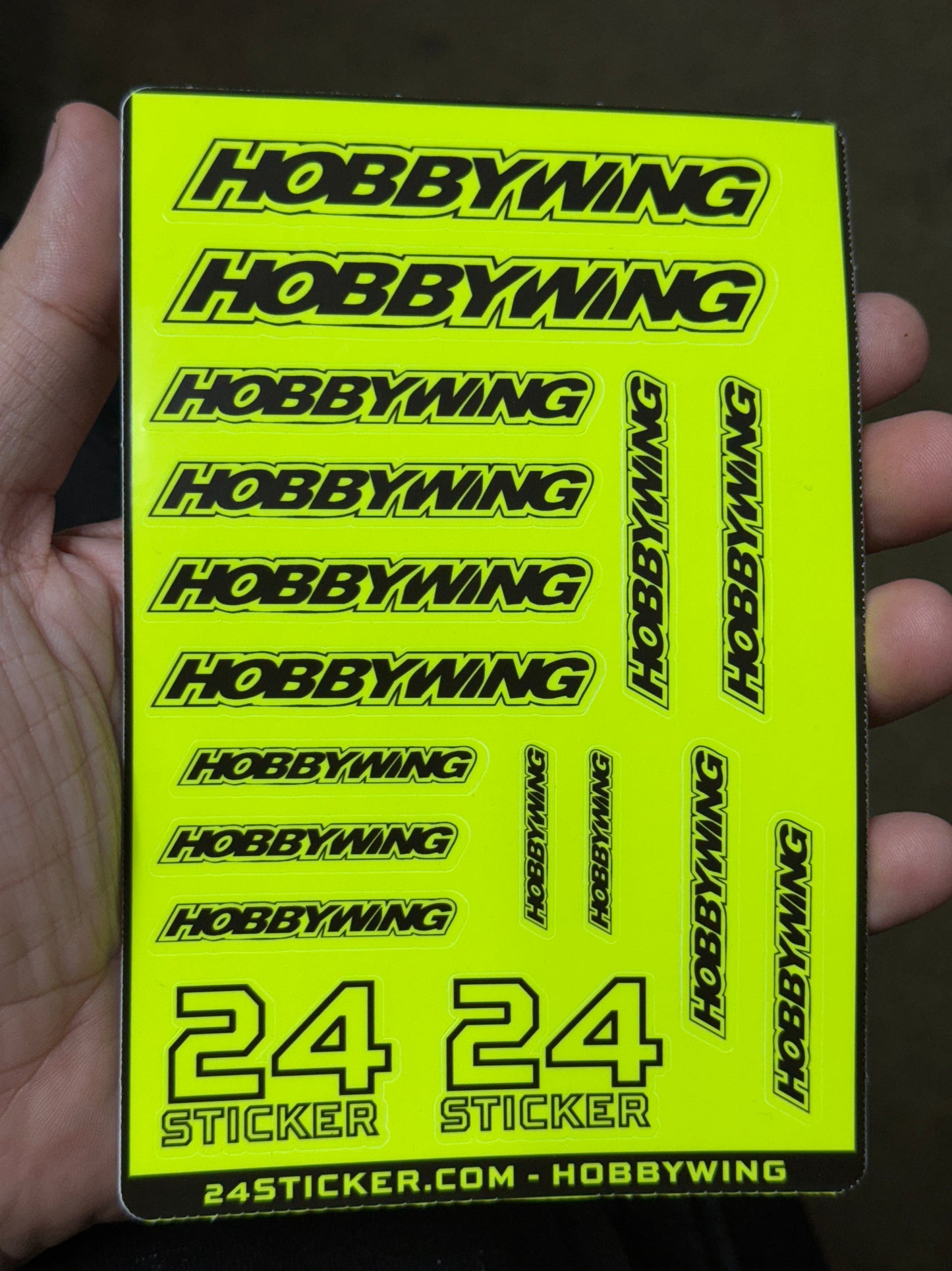 Custom Sheet HOBBYWING 4x6 ( PRE-CUT )