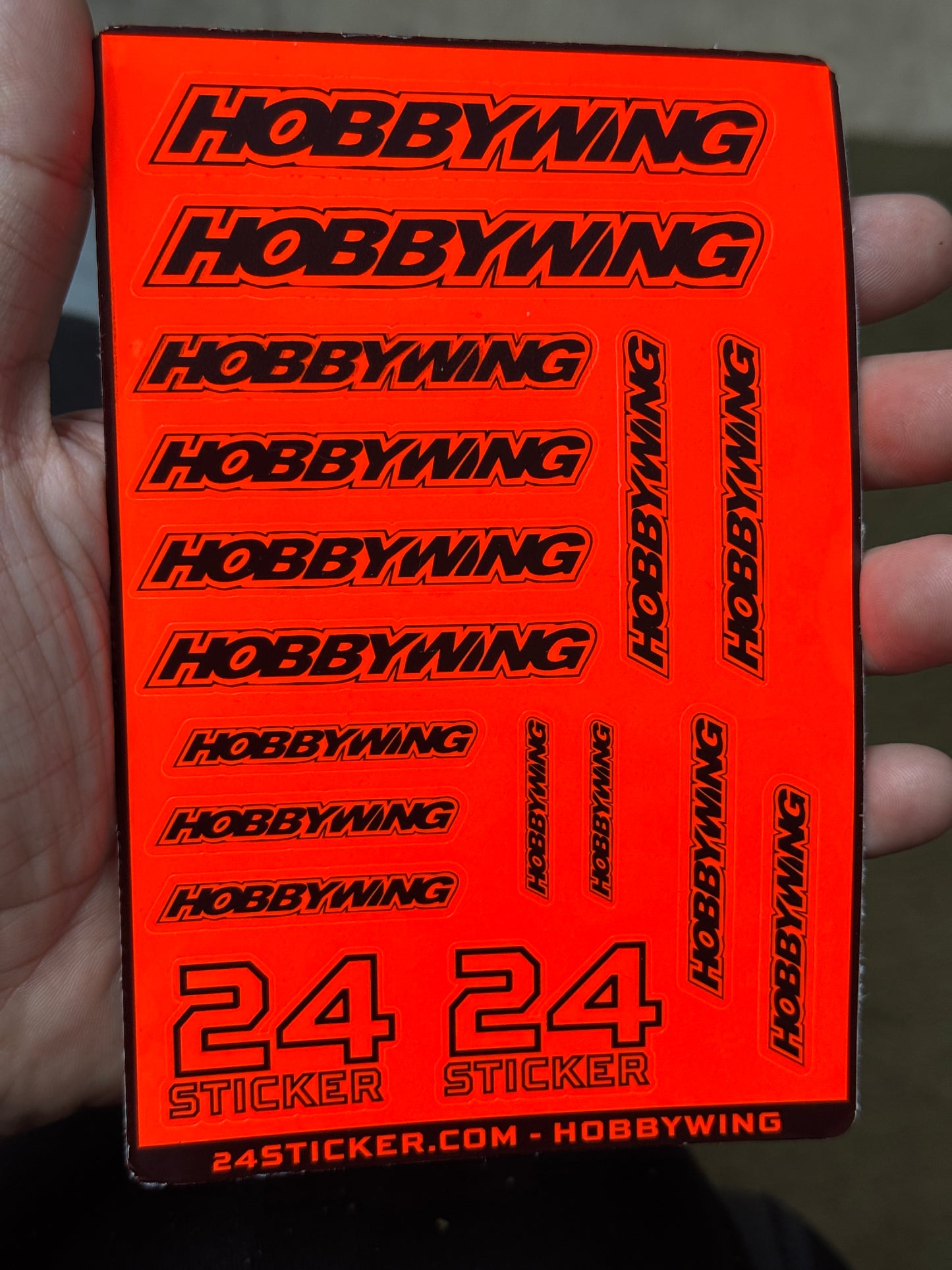 Custom Sheet HOBBYWING 4x6 ( PRE-CUT )