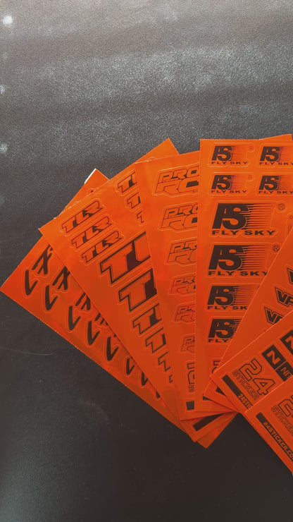 Custom Sheet LAMINATED Brands RC 4x7.5 ( PRE-CUT )