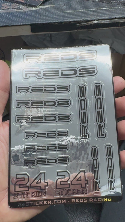 Custom Sheet REDS RACING 4x6 ( PRE-CUT )