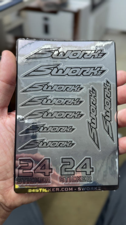 Custom Sheet SWORKZ 4x6 ( PRE-CUT )