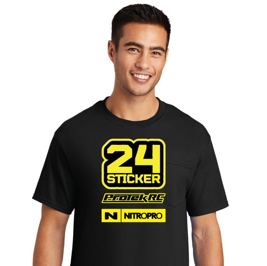 CUSTOM T-SHIRT RC ( 3 LOGOS ) BLACK T-SHIRT